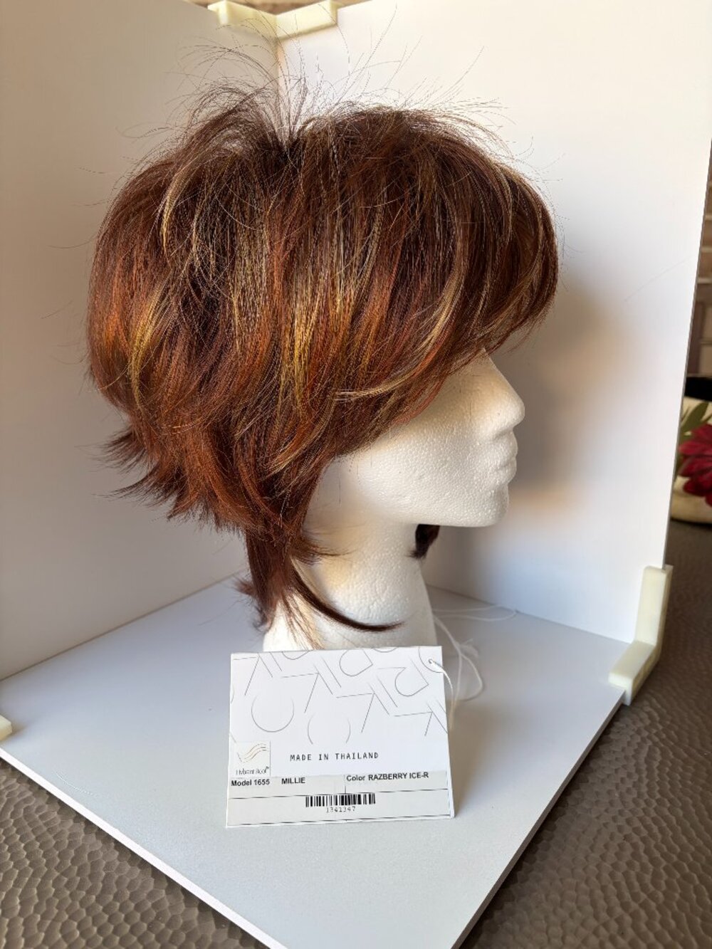 NWT Noriko MILLIE in Razberry Ice R, Petite/Avg Cap,Synthetic Wig